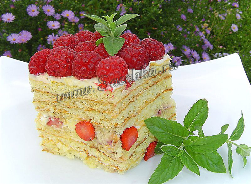 Торт с ягодами - шаг 7