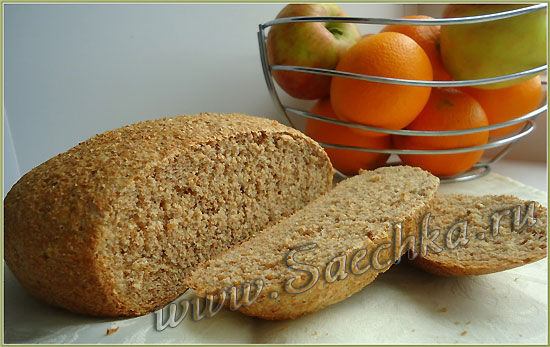 Разрез пшеничного хлеба с отрубями - шаг 9