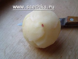 Вырезать розу из картофеля картошки, karving