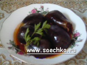 Битинжан махши (фаршированные баклажаны) арабская кухня