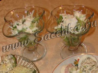 Салат с огурцом и яйцом