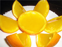 Желе «Апельсин в апельсине»