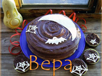 Торт «шоколад на кипятке» на Хэллоуин