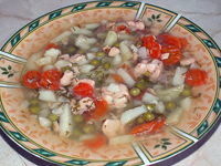 Суп из сёмги с овощами
