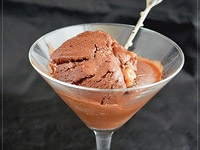 Шоколадное мороженое с зефиром