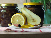 Варенье из груш с корицей и лимоном
