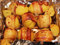 Запечённый картофель с беконом