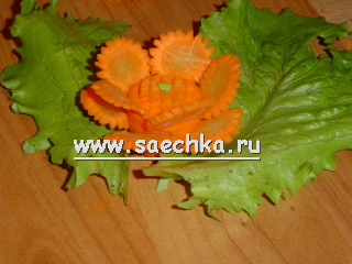 Цветок из моркови