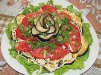 Салат с баклажанами
