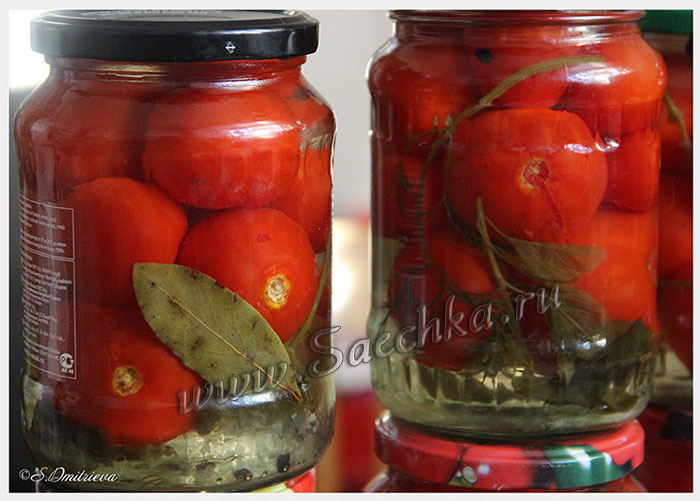Консервированные помидоры по маминому рецепту