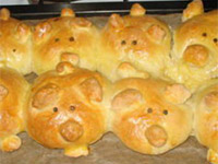 Дрожжевые пирожки «Свинки»