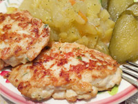 Рубленые куриные котлеты