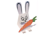 Кролик (паперкрафт)