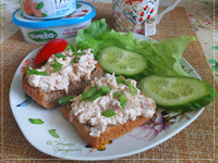 Бутерброды с тунцом и сыром