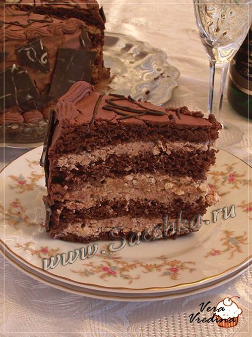 Шоколадный торт - разрез