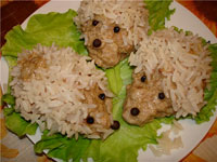 Ёжики с рисом