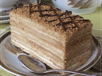 Торт «Медовик» сметанный