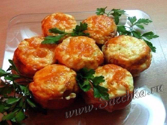 Помидоры, фаршированные курицей - фото Помидоры, фаршированные курицей