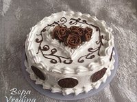 Торт шоколадно-ванильный