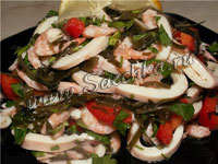 Салат из морепродуктов "Балерина"