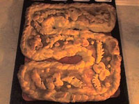Яблочный пирог в виде «Пятерки»